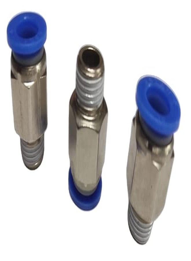 CRAFTSFY 1/4" X 10 MMOD Pneumatic Push Type Male Connector Joint Pneumatic Connector Quick Fittings Size: 1/4" X 10 MM OD Quick Air Fittings Size:1/4 X 10 MM (Pack of 3) - Image 3